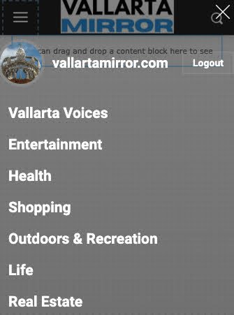 screenshot of categories displayed in admin